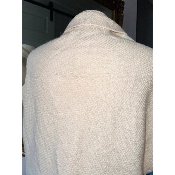 FB3 MaxMara Cream Textured Sweater Short Sleeve Layer Italy Medium - Picture 5 of 6